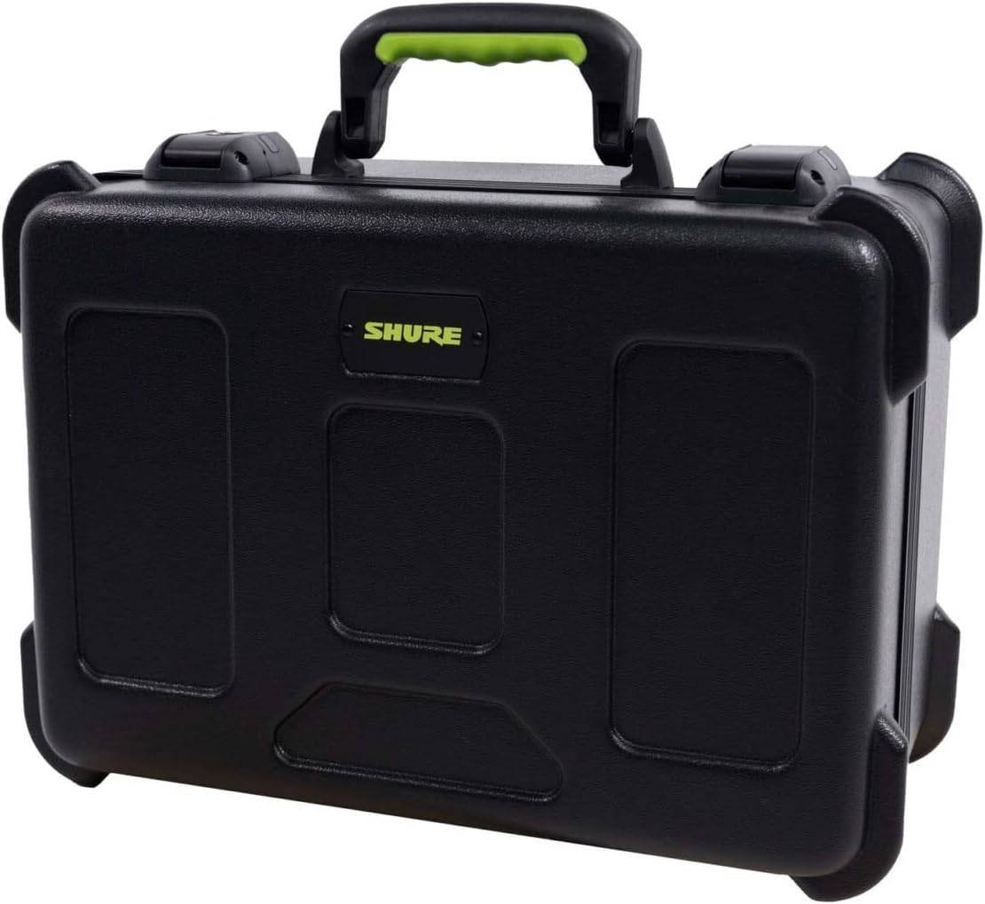 Shure by Gator SH-MICCASE15 Molded Case w/ Drops for (15) Mics - TSA Latch