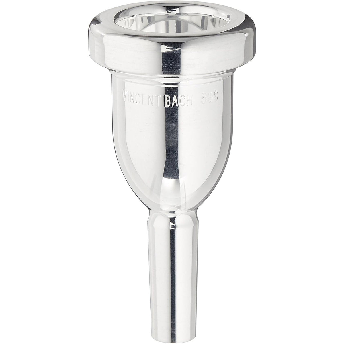 BACH MEGATONE 5GS Small Shank -Silver Plated Trombone Mouthpiece