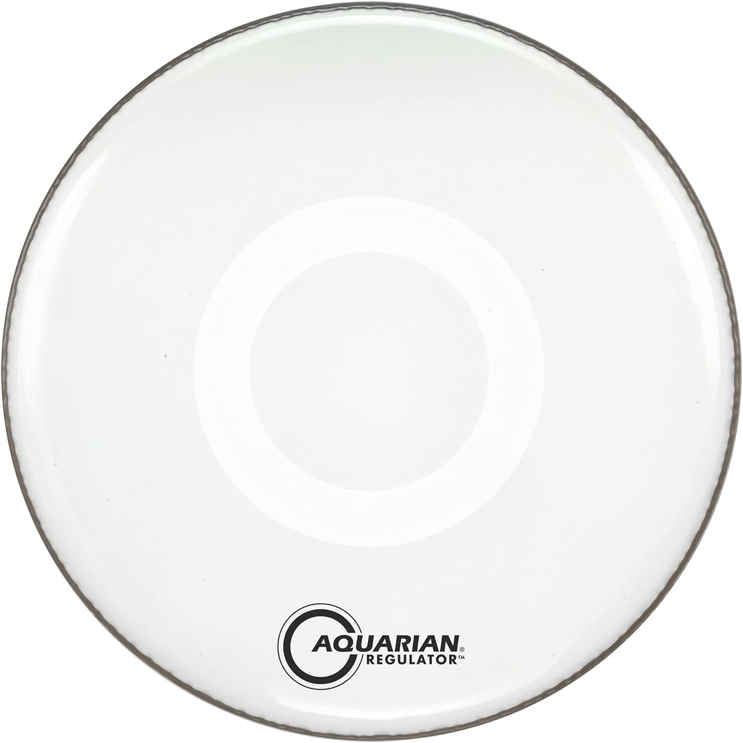 Aquarian RF18WH 18" Regulator No Hole Gloss White Drum Head Pack