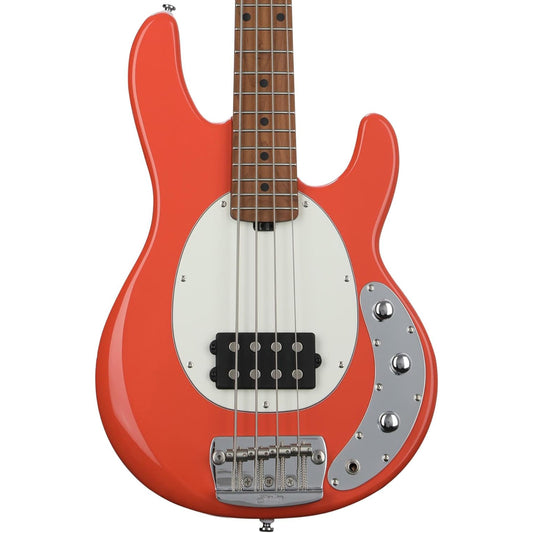 Sterling By Music Man StingRay RAYSS4 Short-scale Bass Guitar - Fiesta Red