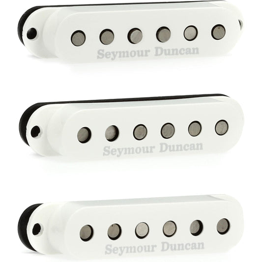 Seymour Duncan SSL-5 Custom Staggered Pole Strat Single Coil 3-Piece Pickup Set - White