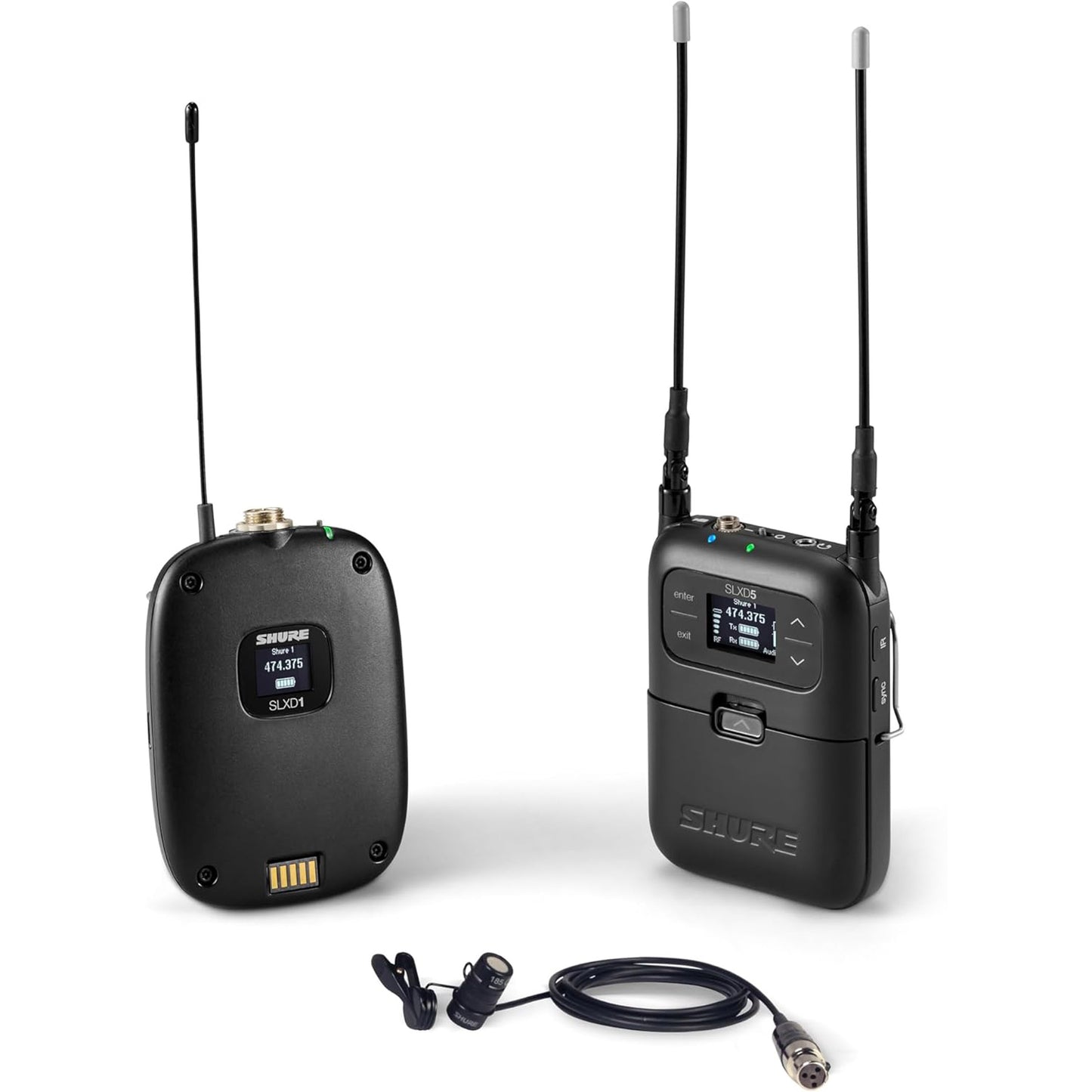 Shure SLXD15/85 Wireless Cardioid Lavalier Mic System - J52 Frequency