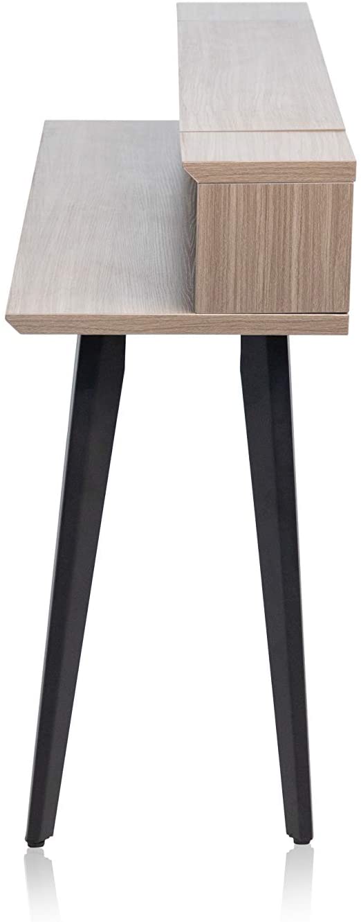 Gator GFW-ELITEKEYTBL88-GRY 88-Note Keyboard Table in Driftwood Grey Finish