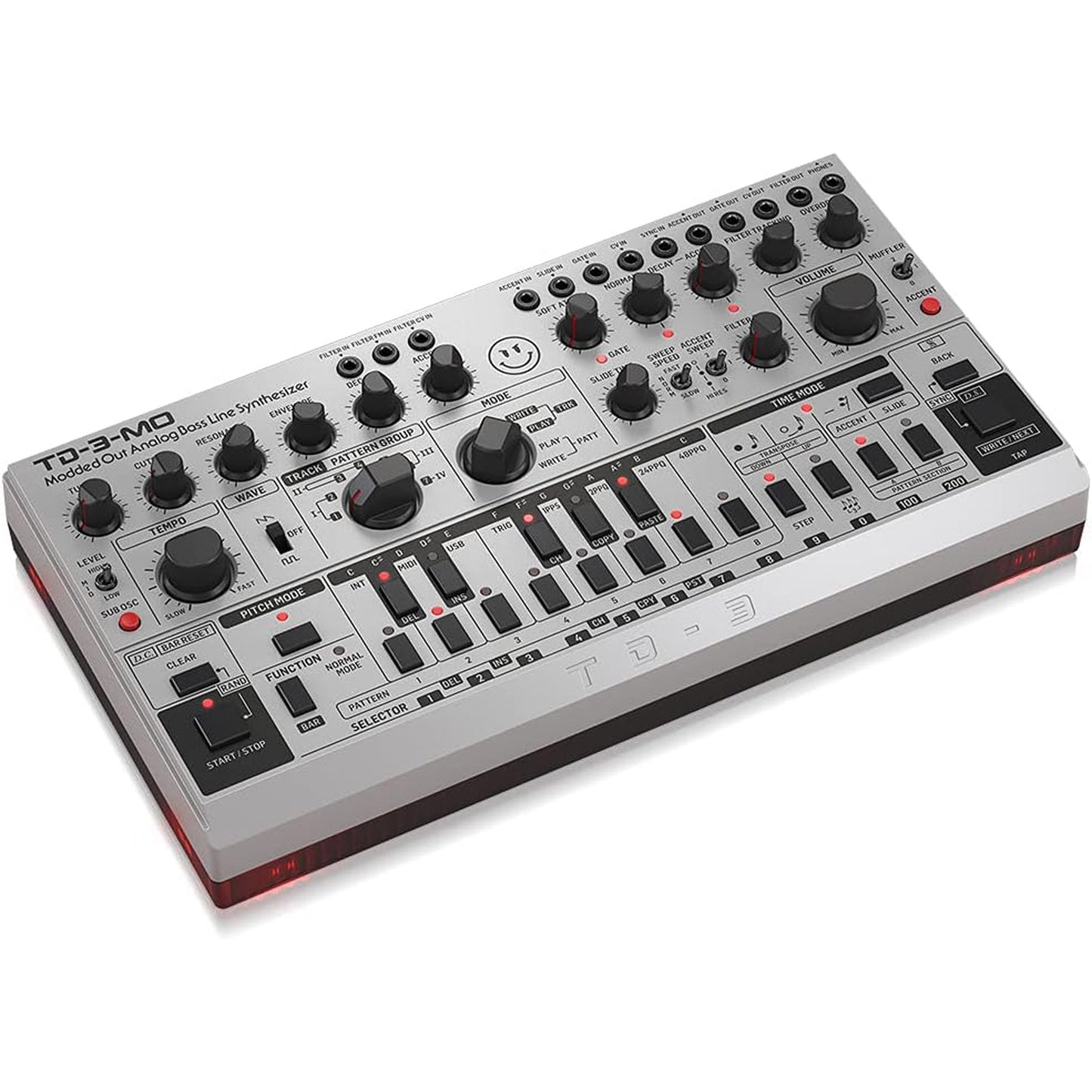 Behringer TD-3-MO-SR Analog Bass Line Synthesizer - Silver