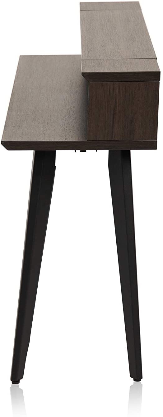 Gator GFW-ELITEKEYTBL88-BRN 88-Note Keyboard Table in Dark Walnut Finish