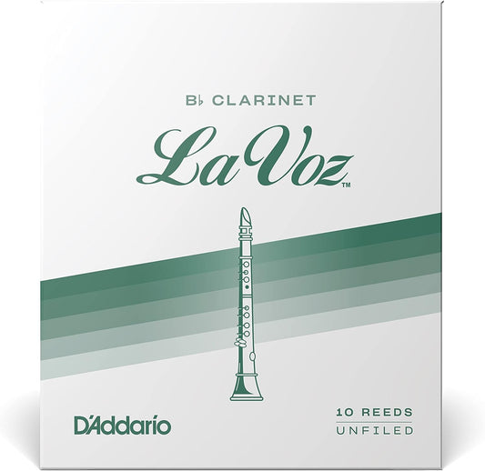 Rico La Voz Bb Clarinet 10-Pack, Medium Hard Strength