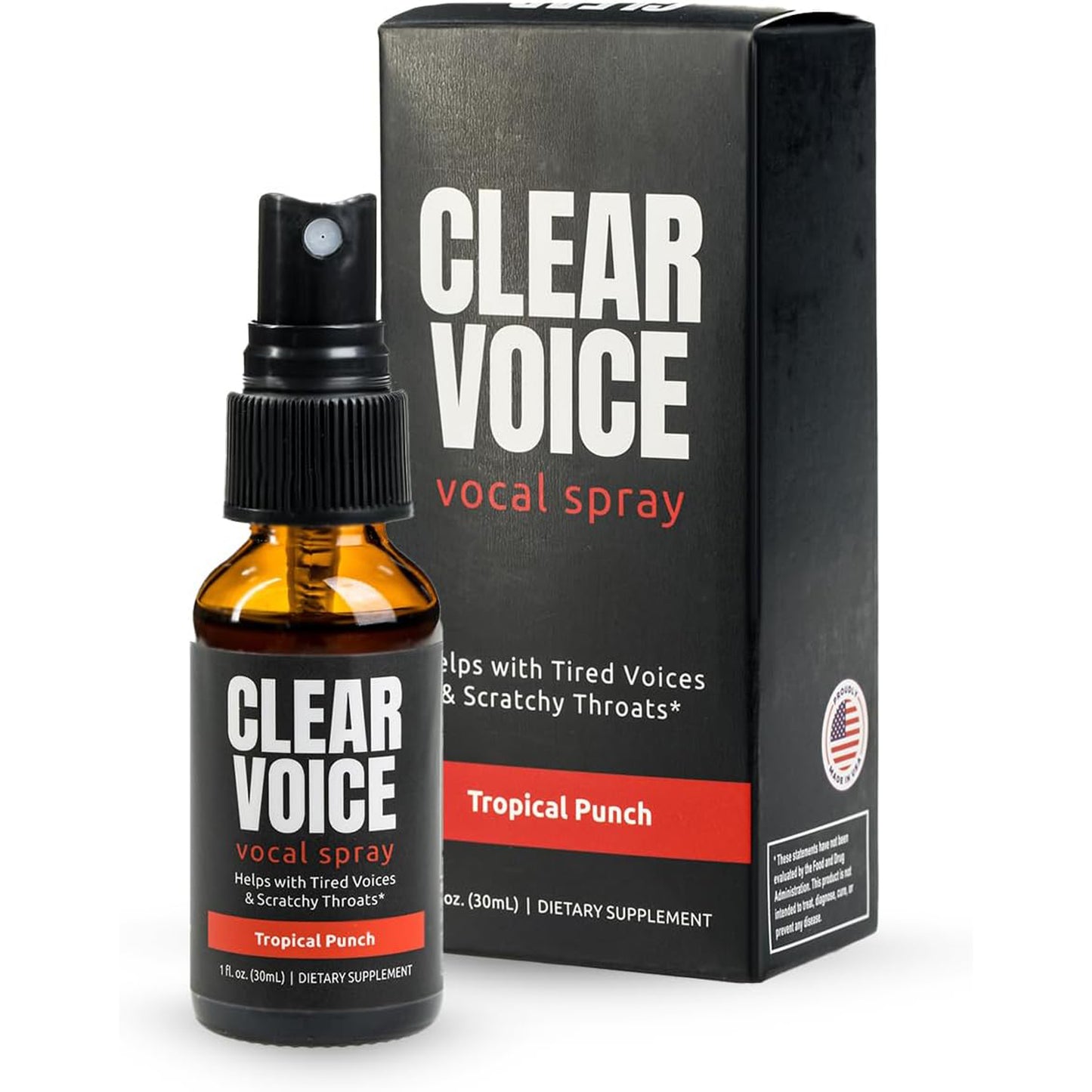 Clear Voice Vocal Throat Spray - Tropical Punch