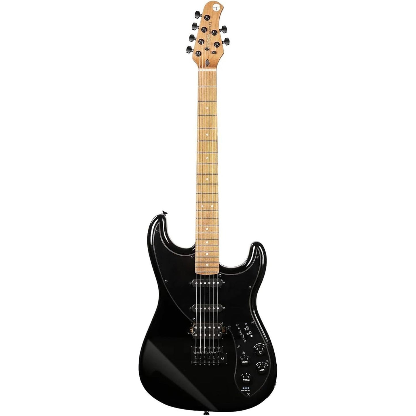 Tyma Guitars E7 Smart Guitar All-In-One Guitar - Moon Shadow Black