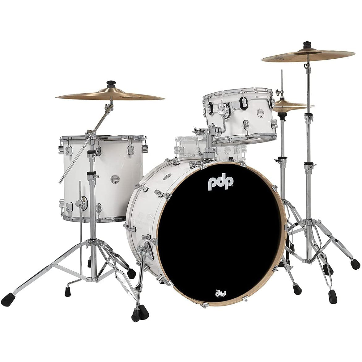 Pacific Drums & Percussion Concept Maple 3-Piece Kit - Pearlescent White