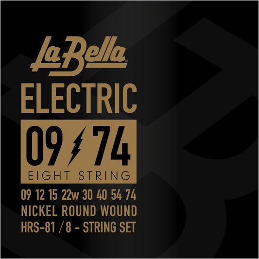 La Bella HRS-81 Crazy Eights 8 String Electric Guitar Strings 9 - 74