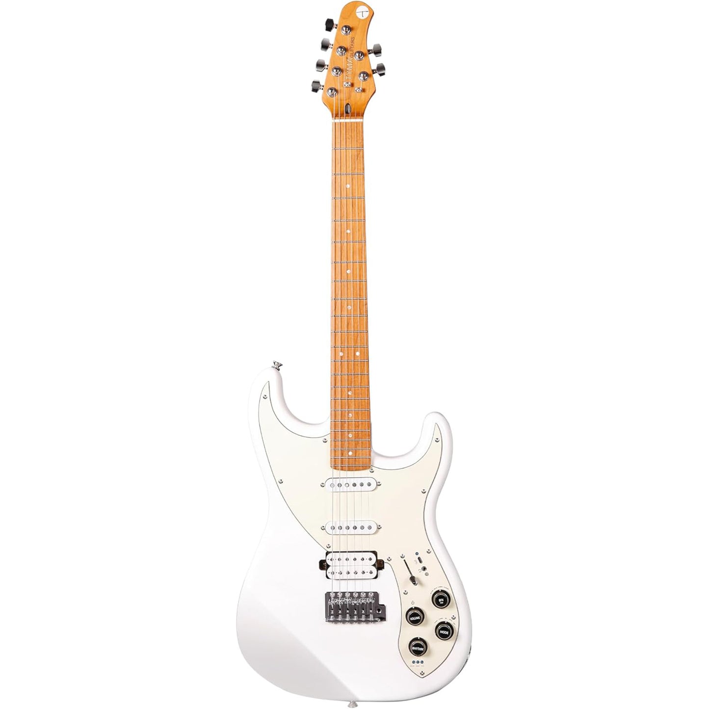 Tyma Guitars E7 Smart Guitar All-In-One Guitar - Snow Feather White