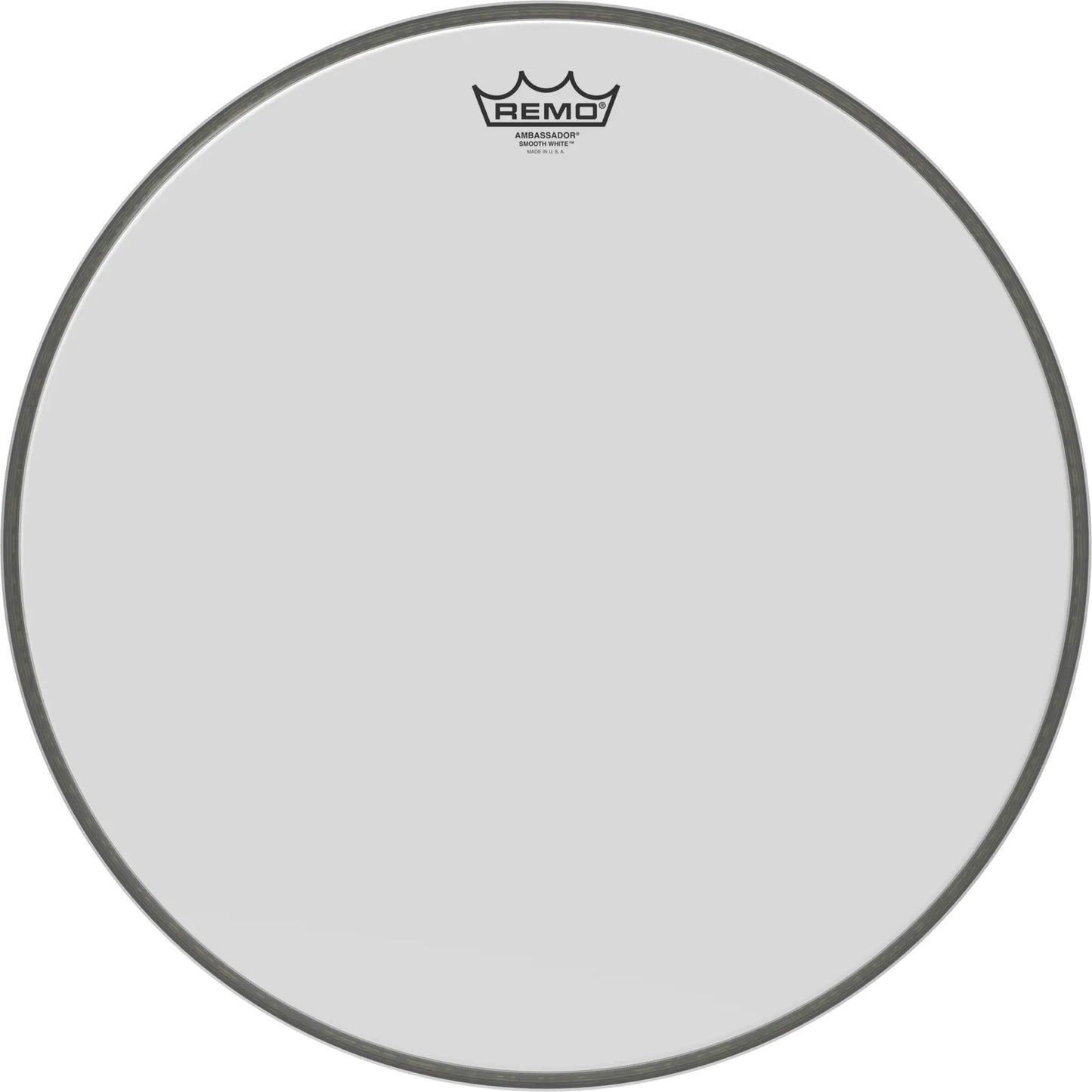 Remo Ambassador Smooth White Bass Drumhead, 18"