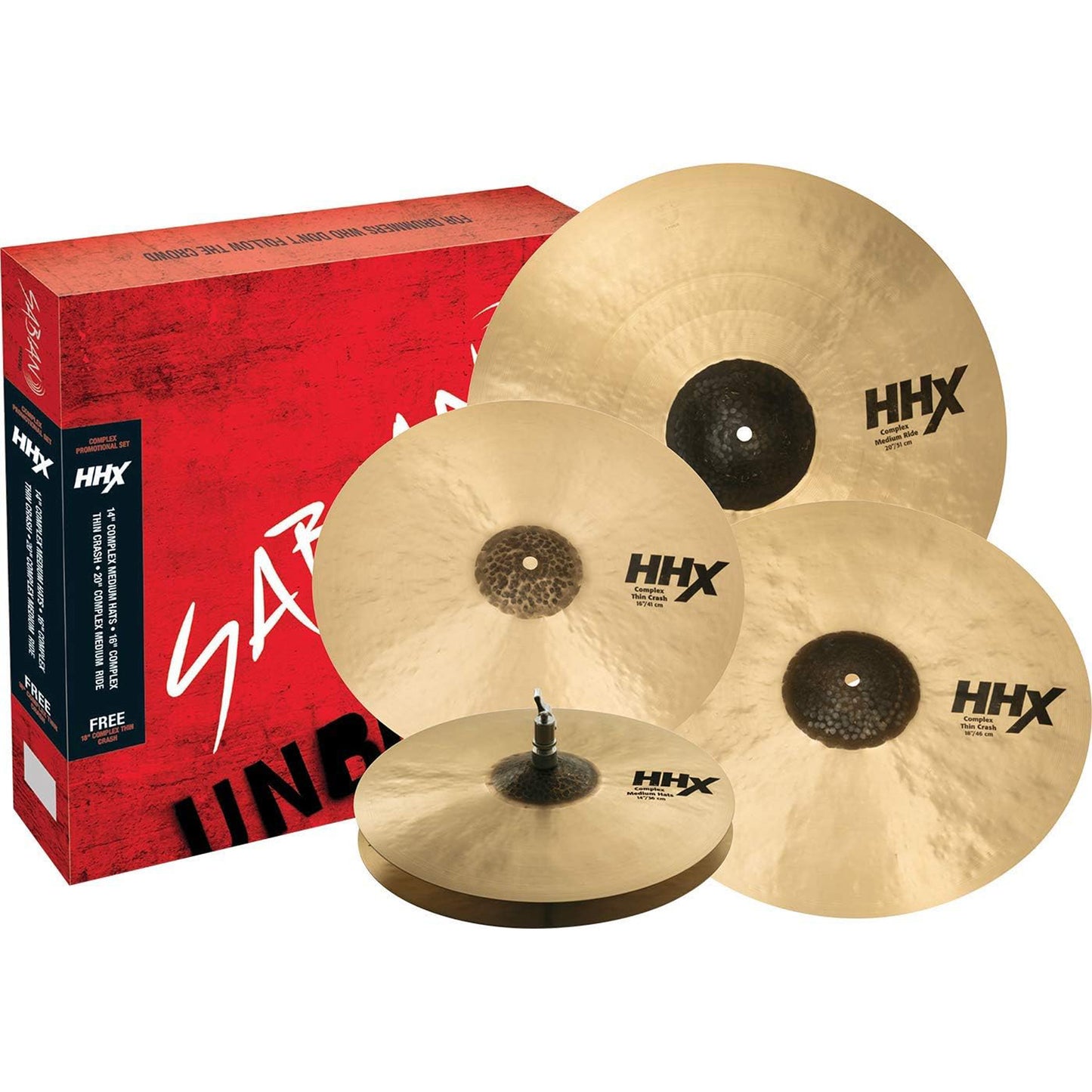 Sabian HHX Complex 4-Piece Promotional Cymbal Set