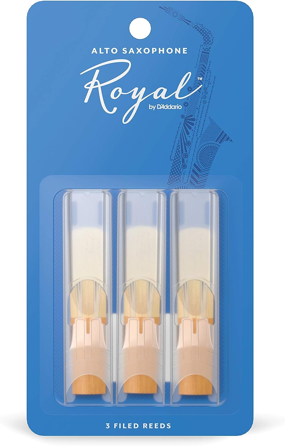 Rico Royal Alto Sax Reeds - 2.5 Strength, 3-Pack
