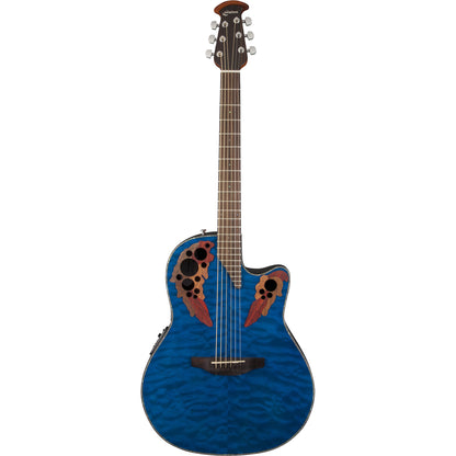 Ovation CE44P-8TQ Celebrity Elite Mid Depth A/E Guitar Caribean Blue