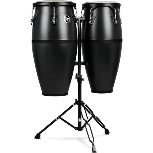 Latin Percussion Discovery Conga Set with Stand - Onyx