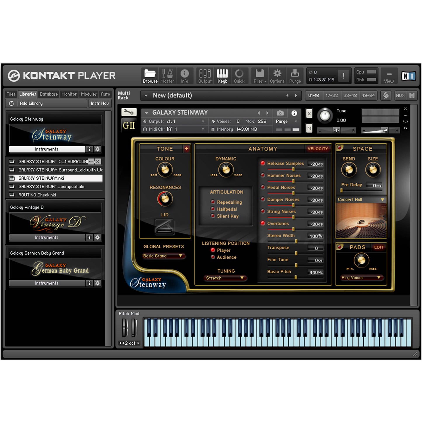 Best Service Galaxy II Steinway Virtual Instrument