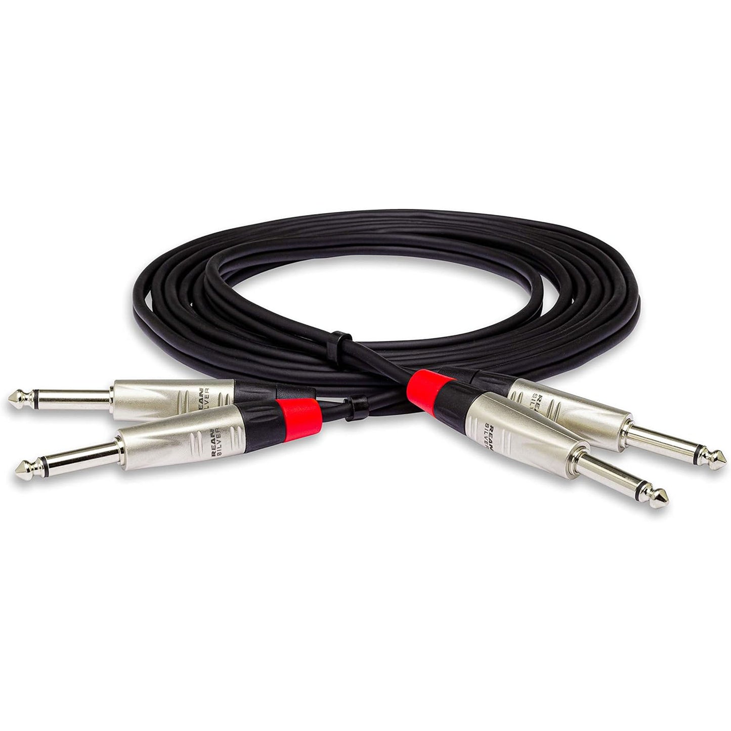 Hosa HPP-015x2 Pro Dual Cable 1/4"" TS to Same 15ft