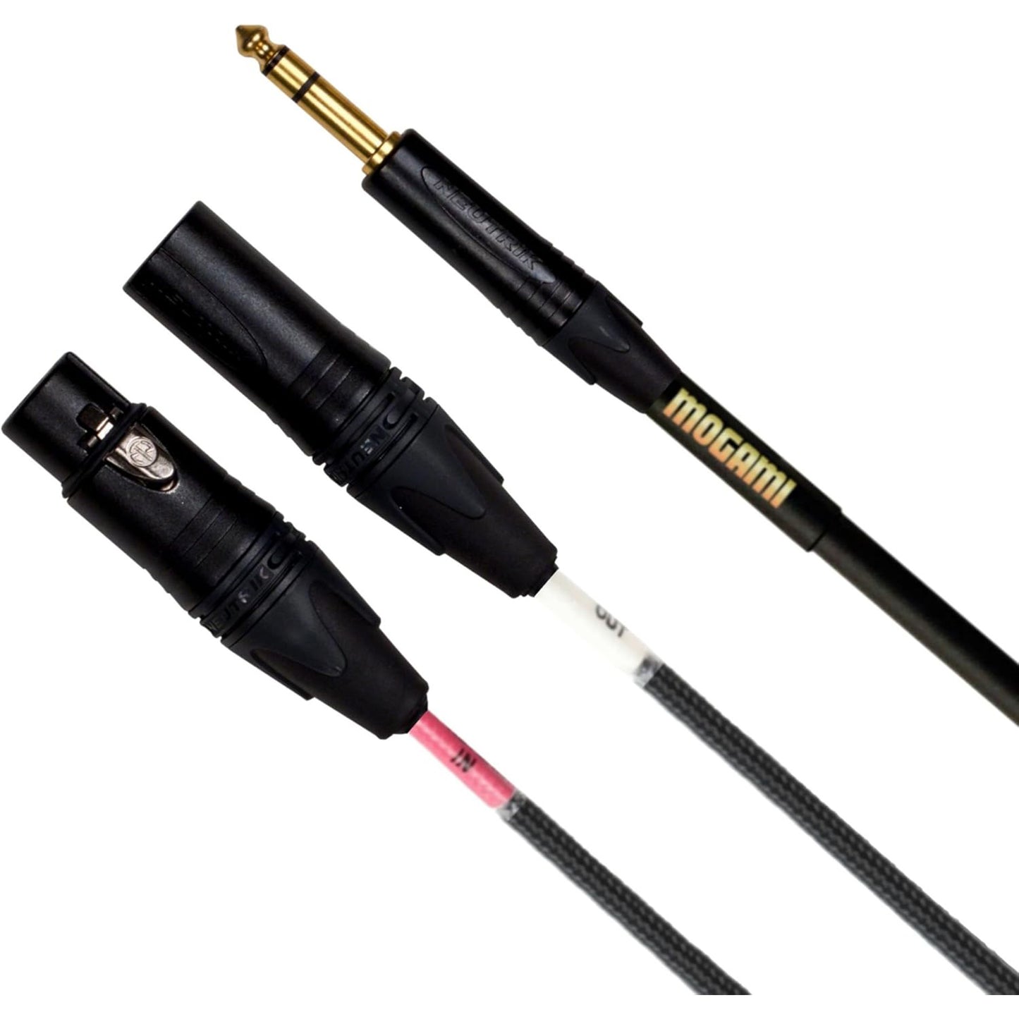 Mogami 1/4" TRS to Male/Female XLR Gold Send/Return Cable - 12'