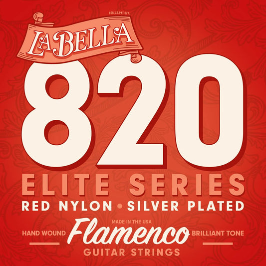 La Bella 820 Flamenco Guitar Strings Red Nylon