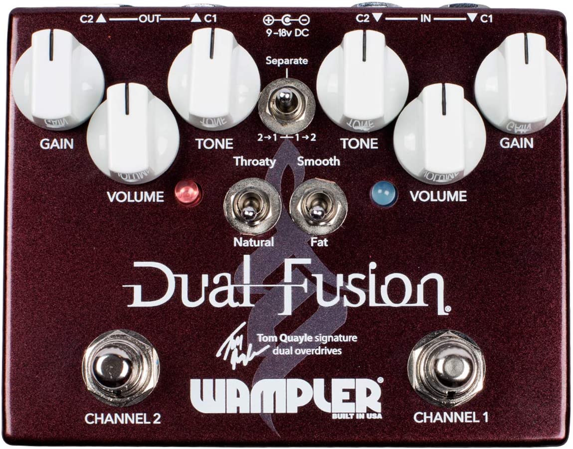 dual overdrive pedals Wampler Tom Quayle Dual Fusion Overdrive