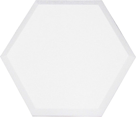 Primacoustic Element Accent Hexagon Panels - Beveled Edge - White - 12 Set
