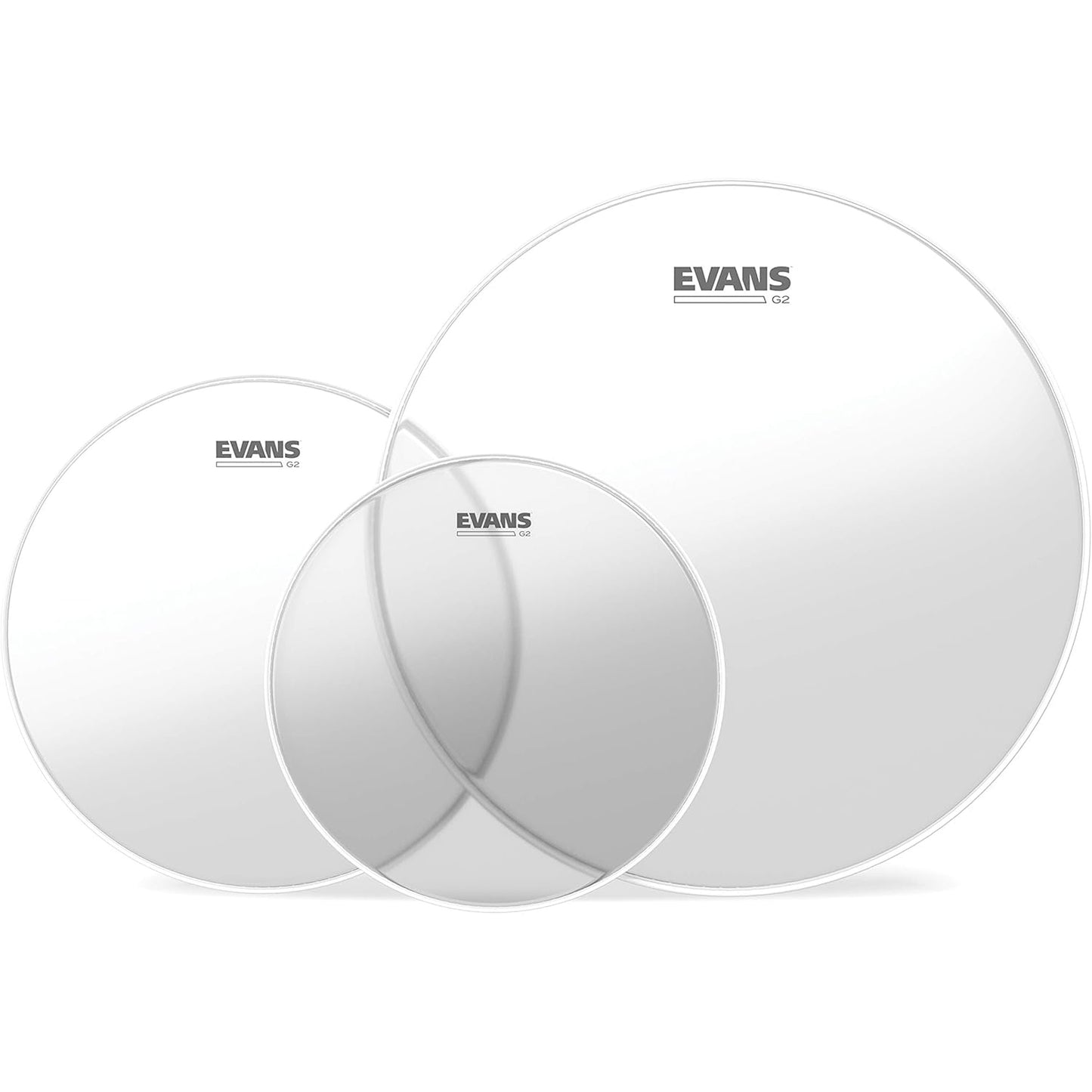 Evans ETPG2CLRS G2 Clear Standard Tompack Drum Heads- 12", 13”, 16"