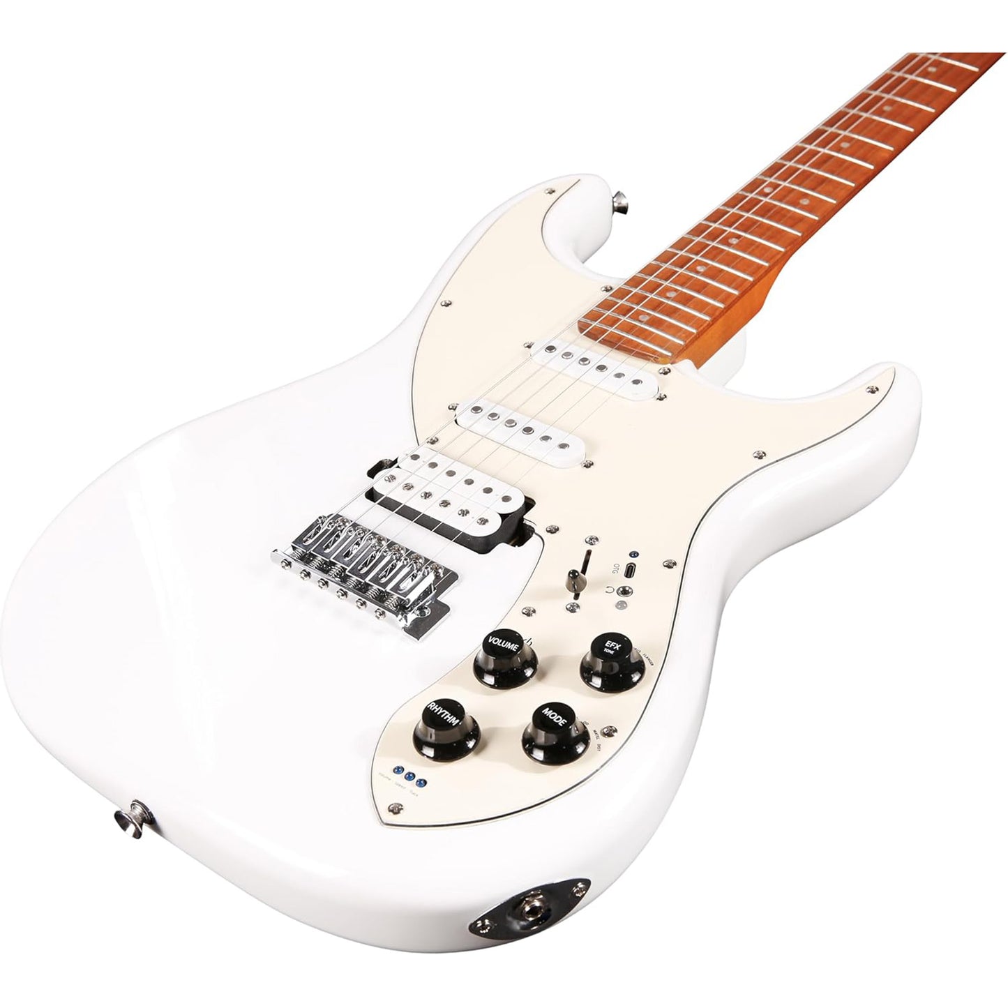 Tyma Guitars E7 Smart Guitar All-In-One Guitar - Snow Feather White