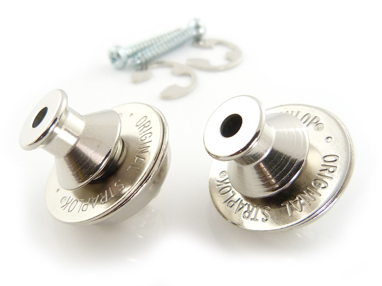 thumbnail image 2 of Dunlop Dual Design Straplok System - Silver/Nickel Guitar Strap Locks 2 of 12