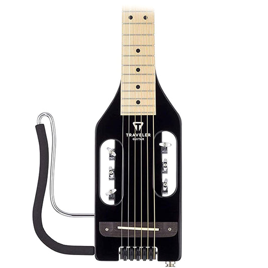 Traveler Guitar - Left Handed - Ultra Light Acoustic Steel String - Gloss Black