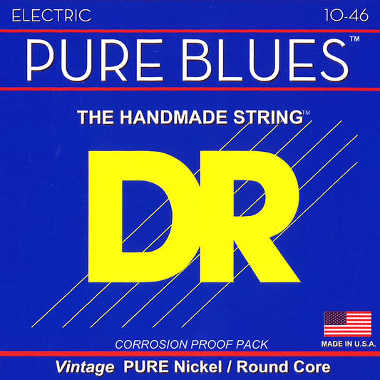 Dr Strings 2PHR10 Pure Blues Electric Guitar Strings 10-46