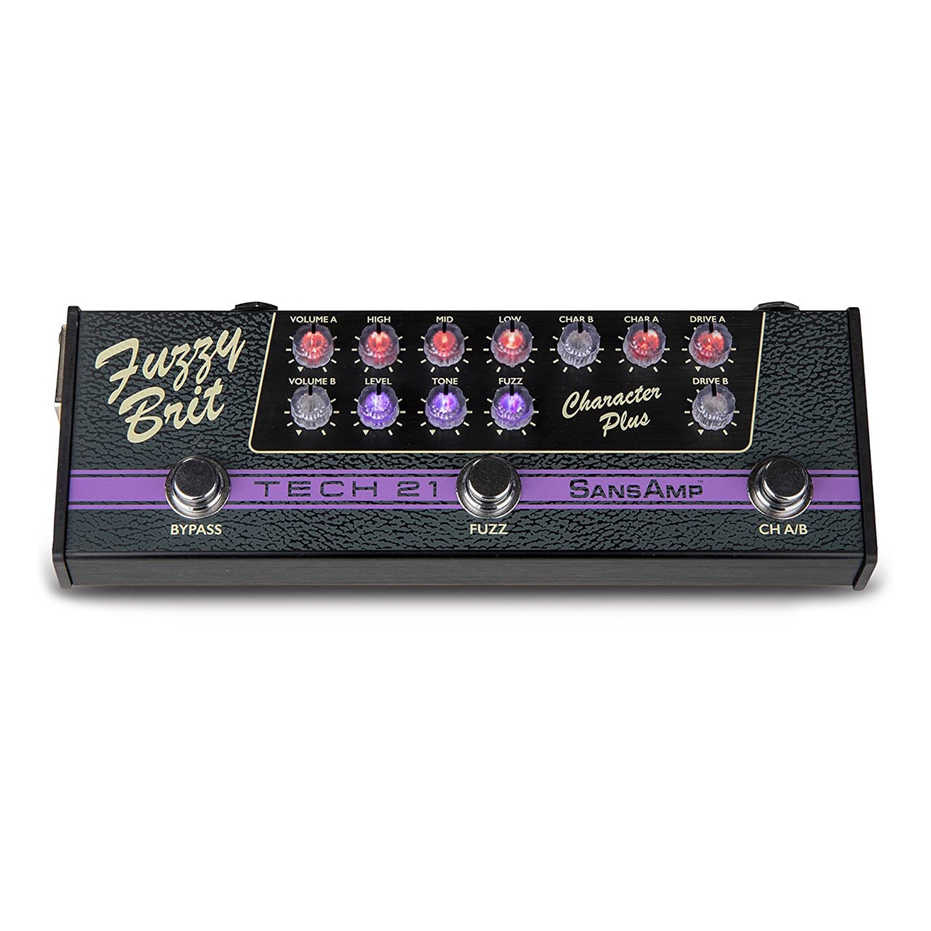 tech 21 pedals Tech 21 SansAmp Character Series Plus Fuzzy Brit Pedal