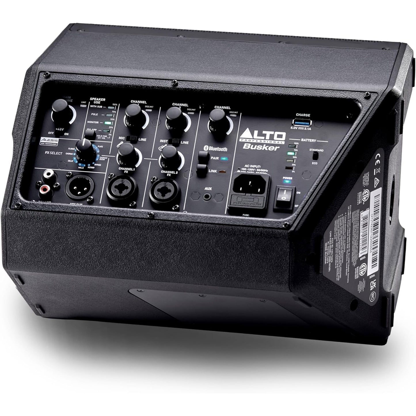 Alto Professional Busker Premium Battery Powered Portable PA