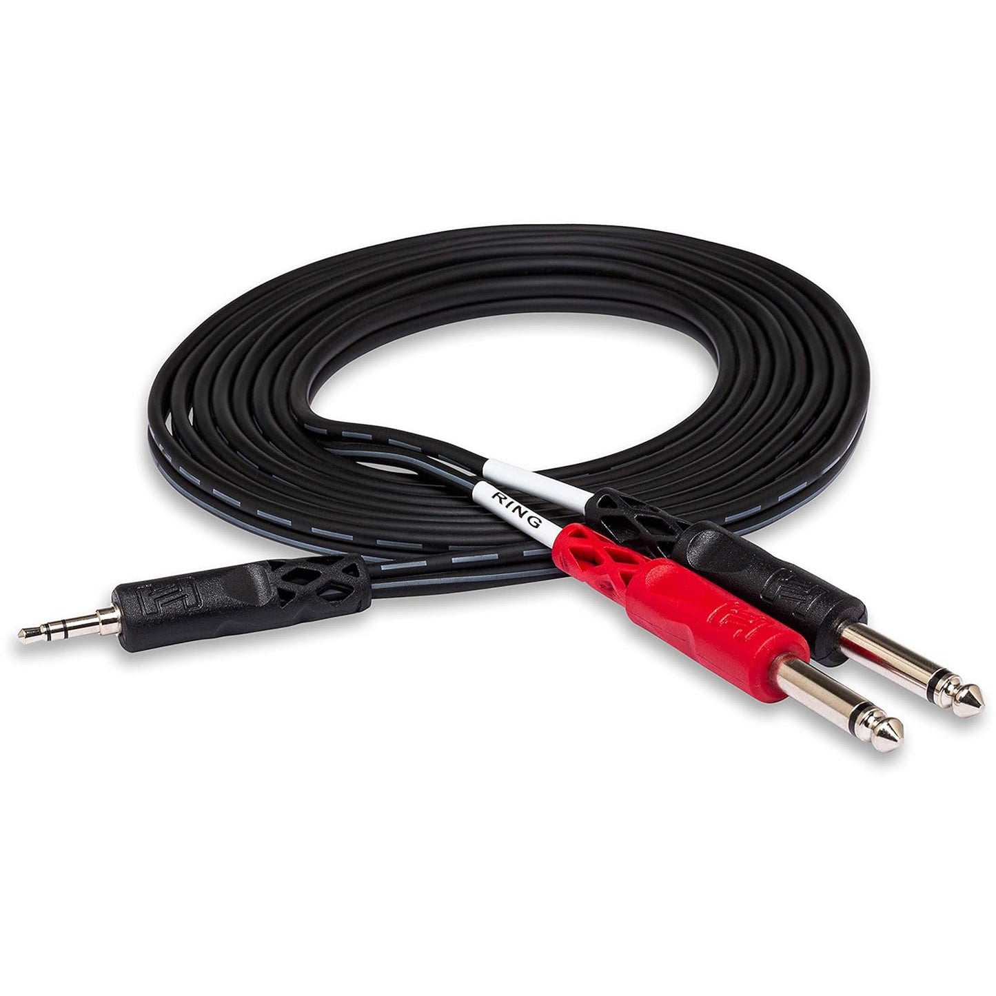 Hosa CMP159 Stereo Breakout Y Cable 3.5mm TRS to 1/4"" TS 10ft