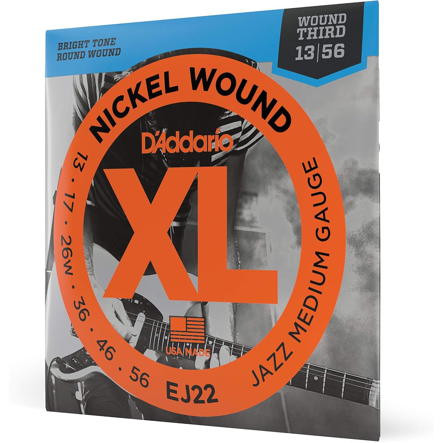 D'Addario EJ22 Nickel Jazz Medium Electric Guitar Strings