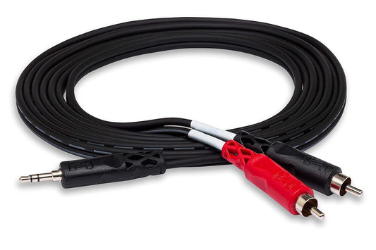 Hosa CMR-215 Stereo Breakout 3.5mm TRS to Dual RCA - 15 Ft