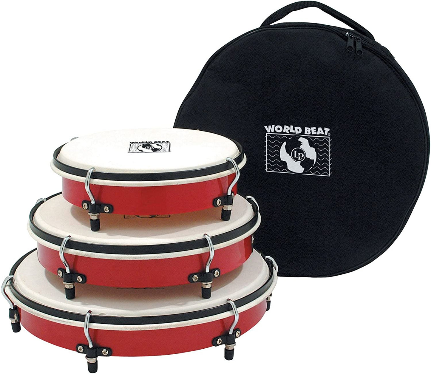 Latin Percussion World Beat Series Plenera Drum Set 8".10",12" wi