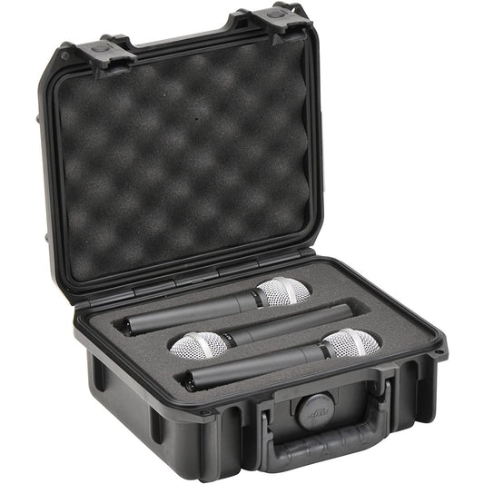 SKB 3i-0907-MC3 iSeries Injection Molded Case w/Foam for (3) Mics
