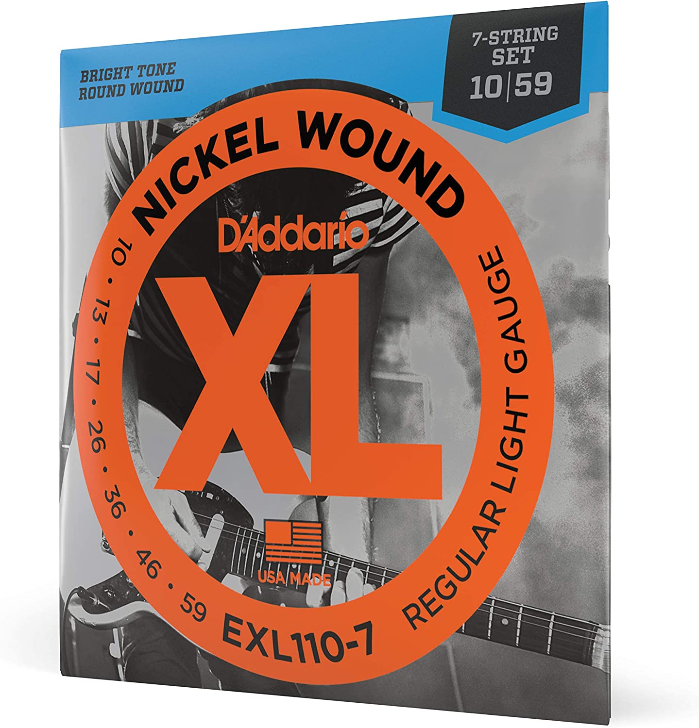 D'Addario EXL110-7 Regular Light 7-String 10-59