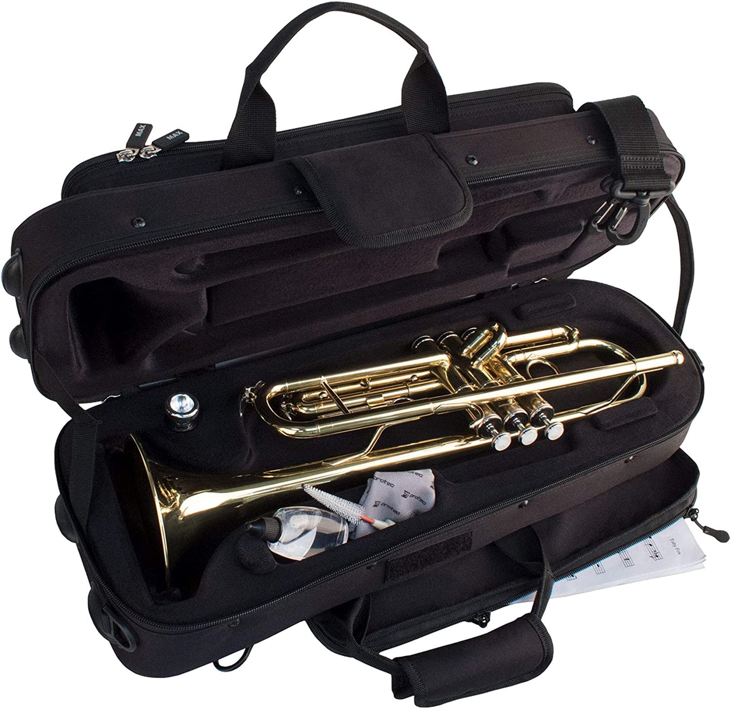 Protec MX301CT Contoured MAX Trumpet Case with Sheet Music Pocket - Black