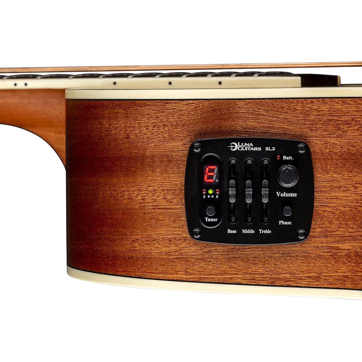 Luna Guitars Henna Dragon 6 String Spruce Acoustic/Electric Guitar