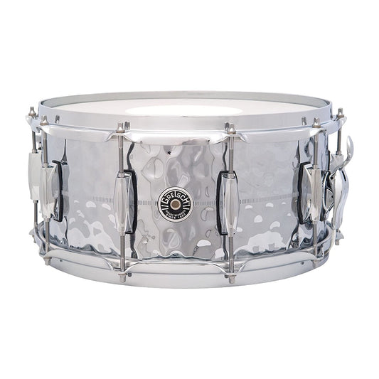Gretsch GB4164HB Brooklyn Series Snare 6.5x14 - Hammered Chrome Over Brass