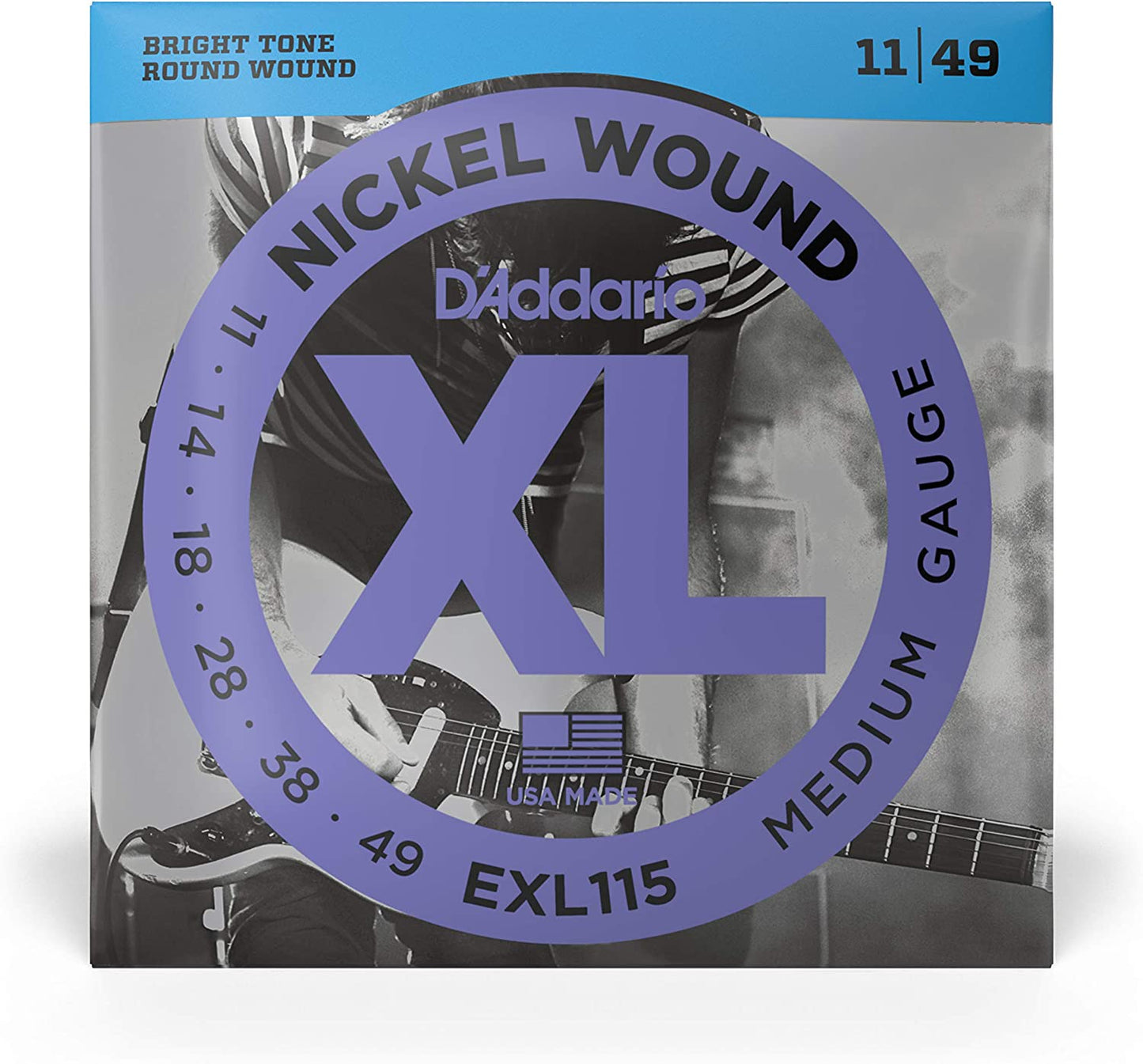 D'Addario EXL115 Nickel Blues/Jazz Electric Guitar Strings
