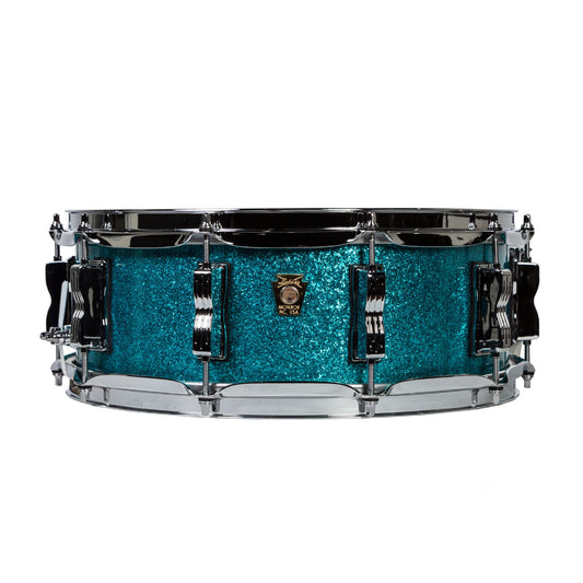 Ludwig Classic Maple 5x14 Snare Drum - Teal Blue Sparkle
