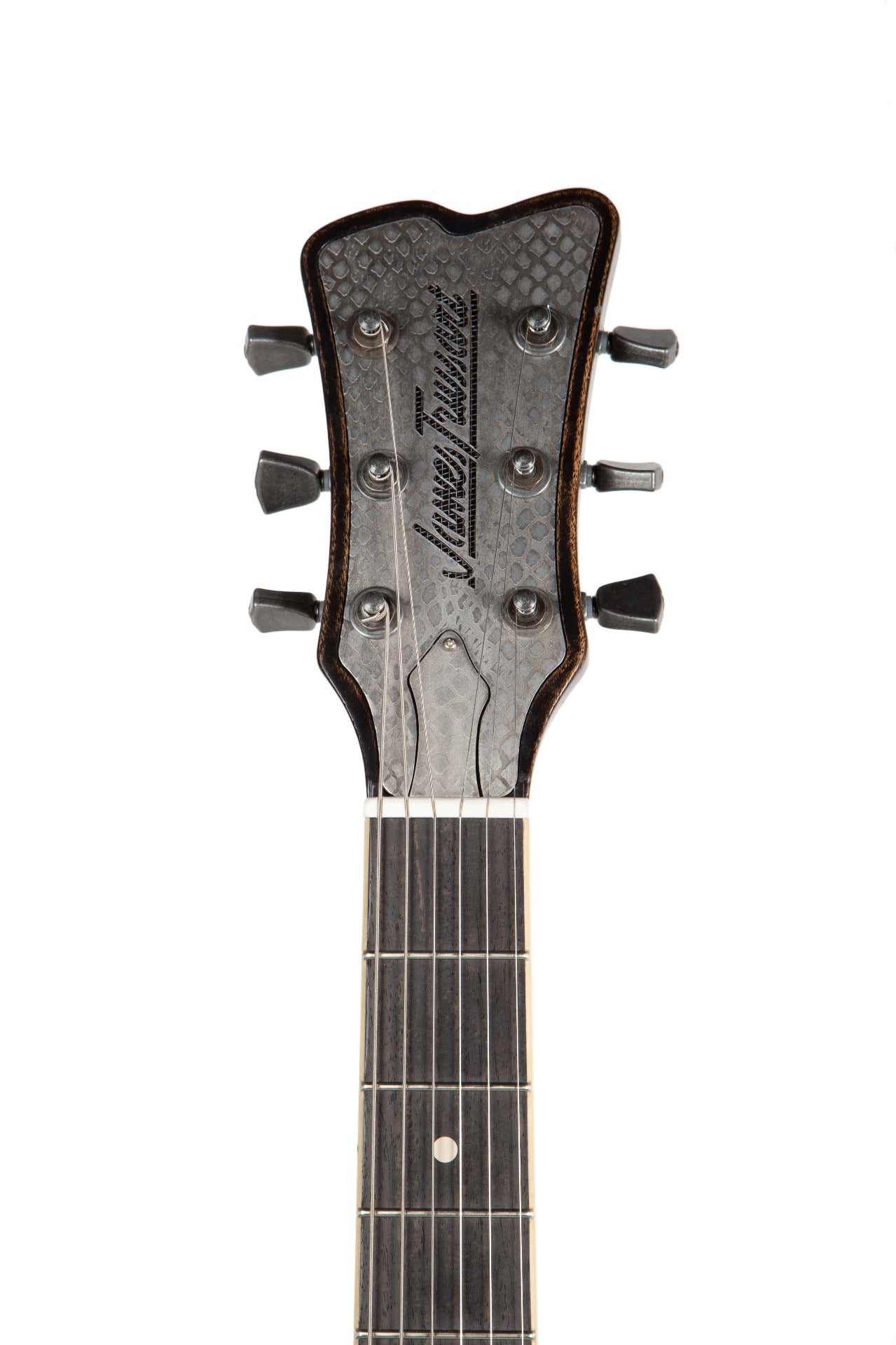 Trussart Steel Deville Electric Guitar in Antique Silver Snakeskin with Case