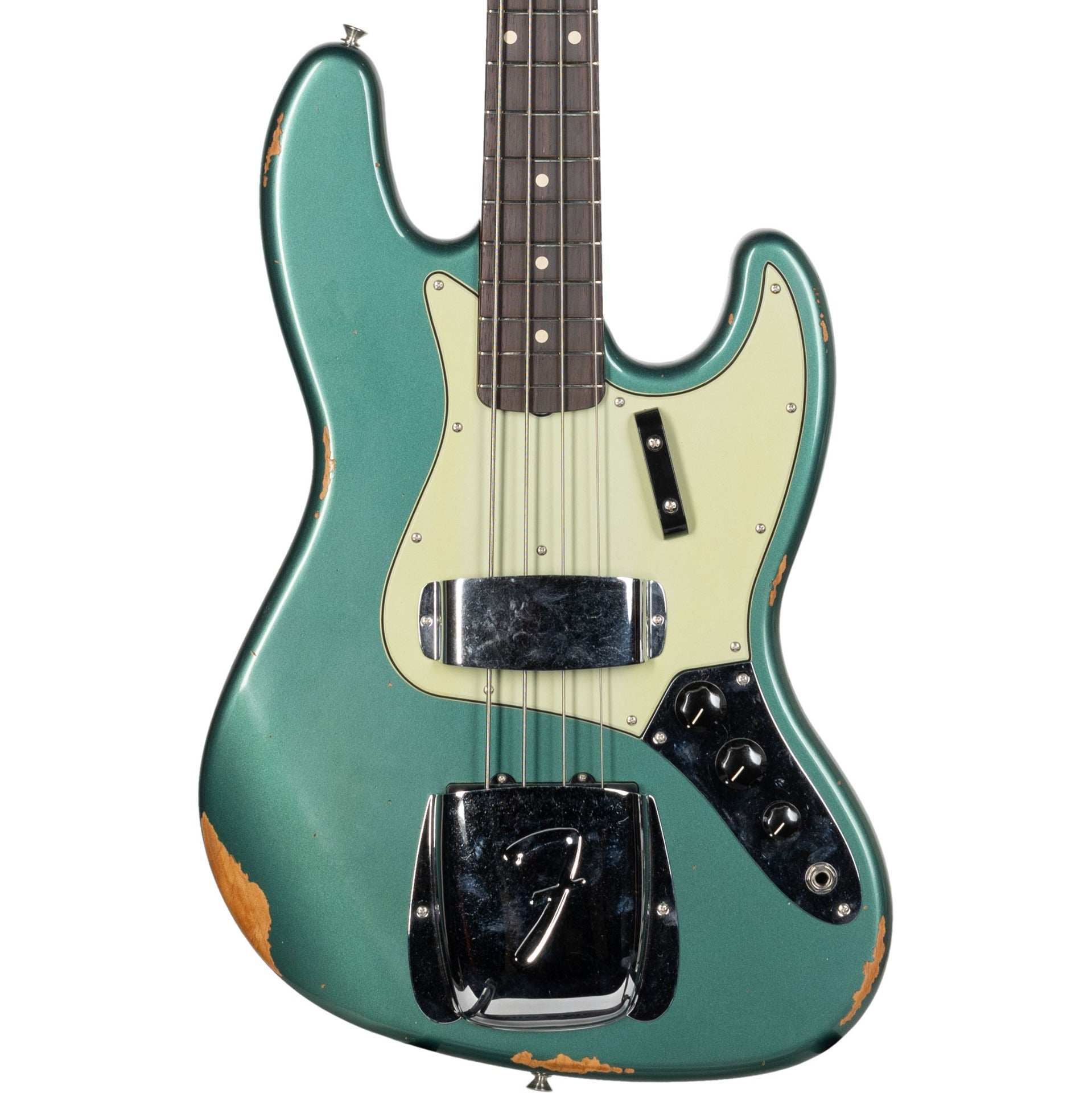 Fender Custom Shop 64 Jazz Bass Guitar Relic - Sherwood Green
