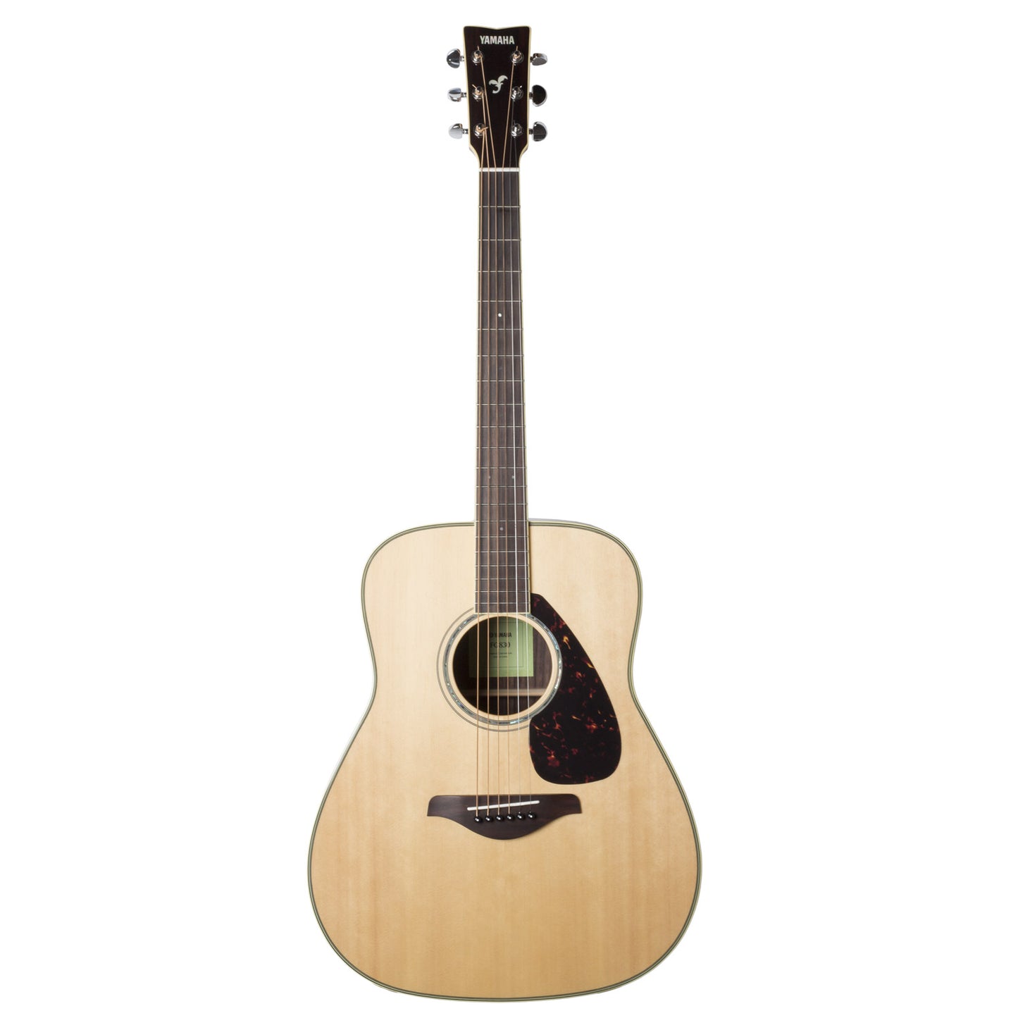 Yamaha FG830 Solid Top Acoustic Guitar, Natural