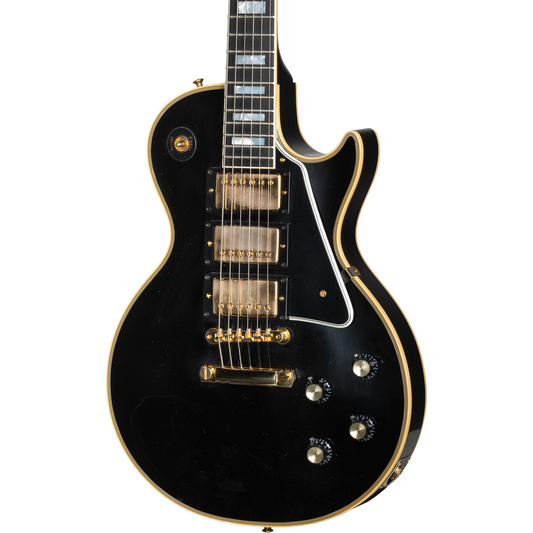 Gibson 1957 Les Paul Custom Reissue 3-Pickup Electric Guitar - VOS Ebony