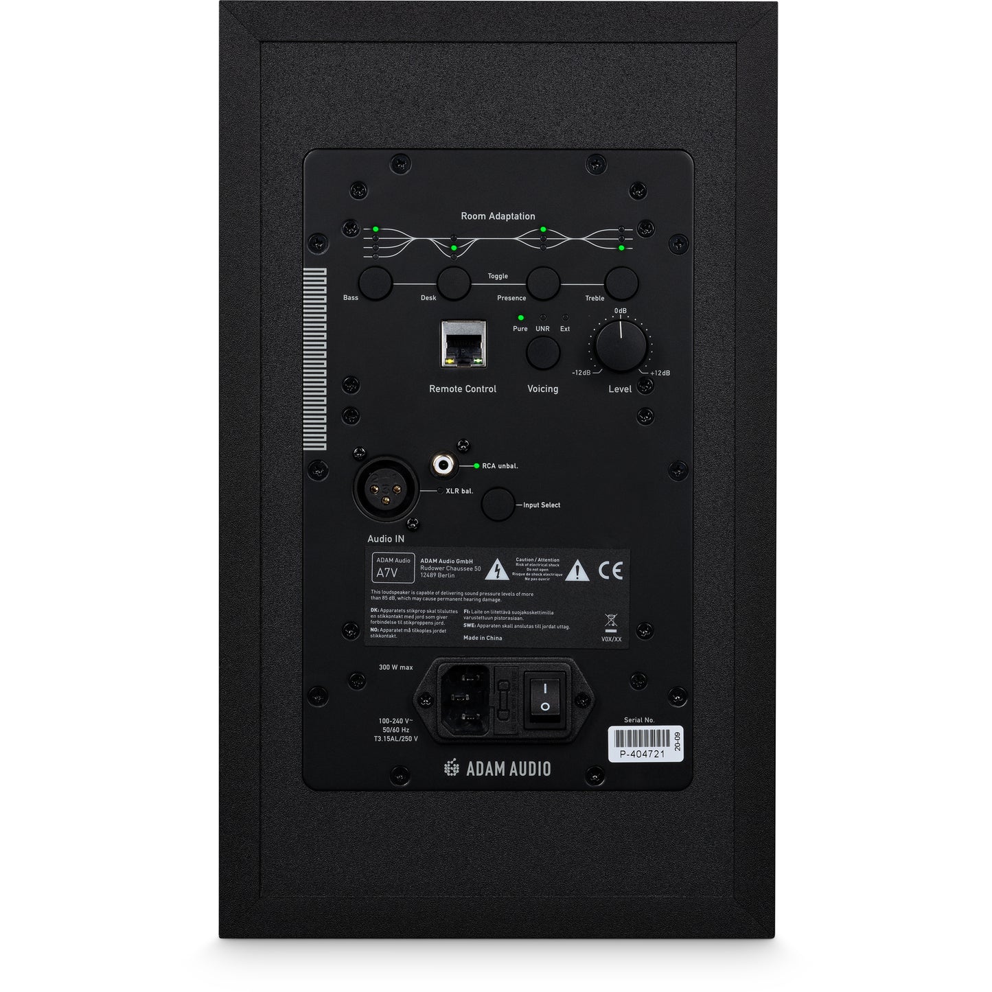 Adam Audio A7V Limited Edition White 7” Powered Studio Monitor, Single