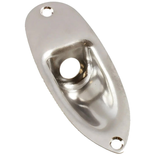All Parts Strat Style Jack Plate - Chrome